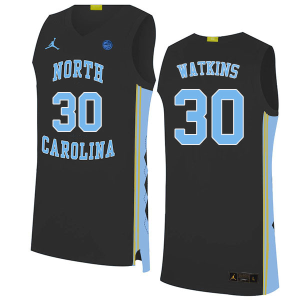 Men #30 North Carolina Tar Heels College Basketball Jerseys Sale-Black